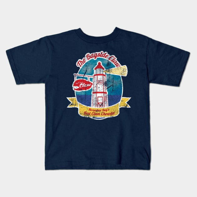 The Bayside Claw - Distressed Kids T-Shirt by Nazonian